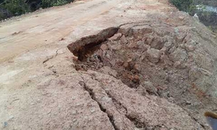 Chuva abre buraco e BR-319 pode ser interditada