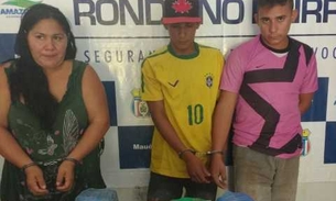 Trio é preso após PMs acharem 3,3 kg de droga enterrada em quintal