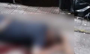 Homem tem a cabeça espocada a tiros no Centro