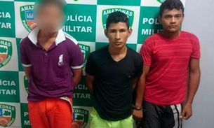 Com arma revestida de fita isolante, trio é detido após assalto a mototaxista