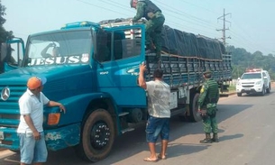 Madeira e carvão vegetal ilegais são apreendidos em fiscalização da PM