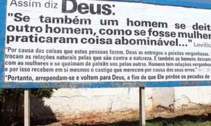 Igreja é proibida de publicar outdoors homofóbicos