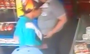 Câmeras flagram assalto a mercadinho em Manaus