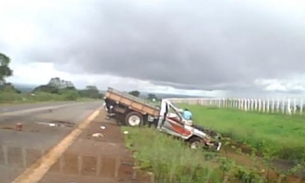 Vídeo flagra motorista sendo arremessado por veículo durante acidente
