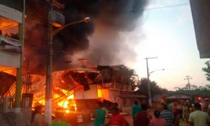 Queda de energia foi a causa de incêndio que destruiu supermercados no AM