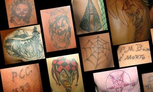 Veja as tatuagens no mundo do crime e seus significados