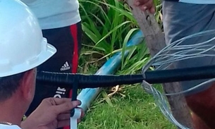 ​Recuperação de cabo subaquático leva energia ao interior do AM