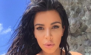 Kim Kardashian mostra rostinho do filho pela primeira vez