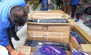 17 mil produtos ilegais são apreendidos no Centro de Manaus