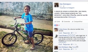 Menino junta moedas por 6 meses e compra a sua primeira bicicleta no PI