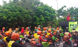 Mototaxistas vão às ruas em protesto contra decreto