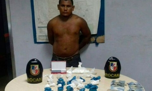 Rocam prende traficante com 1 kg de droga enterrada em quintal