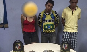 Trio é preso pela Rocam com 3 kg de “skunk” no Nova Cidade