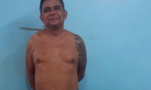 Coroa é detido pela Rocam com arma de uso restrito e ainda ri no Jorge Teixeira