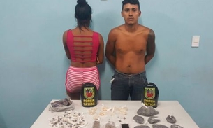 Dupla é flagrada com 4 kg de droga em beco do São Lázaro