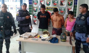 Trio é preso com droga em casa no Amazonas