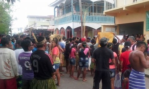 Indígenas fazem protesto contra indicações políticas em órgãos da categoria