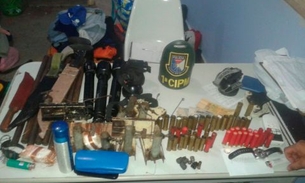 Ao buscar por cadáver, PMs detém trio com 36 kg de carne de animal silvestre ilegal e armas