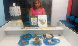 Nervosa, mulher corre de policiais em operação, mas termina presa com 1,5 kg de droga