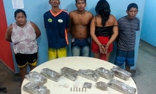 Família e vizinha são presos com 8 kg de drogas no Monte das Oliveiras