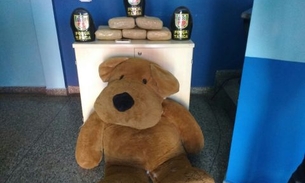Cachorrinho de pelúcia era recheado com 10 kg de maconha no São José III