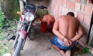 Adolescentes são apreendidos quando desmontavam motocicleta roubada