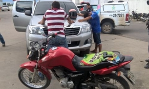 Mototáxi clandestino é flagrado com arma de brinquedo