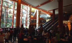 7 pessoas ficam feridas em acidente com escada rolante em Shopping de Manaus