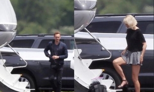 Taylor Swift e Tom Hiddleston não escondem affair e são flagrados embarcando em jatinho