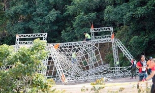 Vídeo mostra acidente envolvendo várias pessoas durante corrida em Manaus