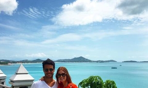 Marina Ruy Barbosa posa em cenário paradisíaco com namorado; veja fotos da viagem