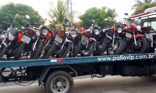 Fiscalização apreende 13 motocicletas do serviço de mototáxi em Manaus 