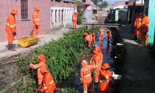 Serviços de capinação avançam em diferentes áreas de Manaus