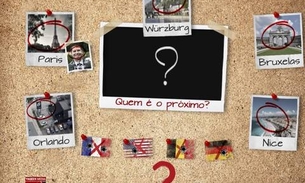 Canal pró-Estado Islâmico divulga pôster em português com fotos de países alvos de terrorismo 