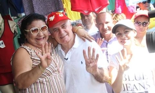  Serafim e Cristiane fazem caminhada em Feira do São José  