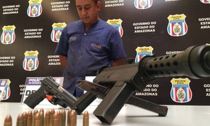 Mecânico é preso com armamento de grosso calibre em Manaus 