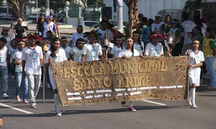 Desfile Cívico das escolas municipais será realizado nesta tarde na Ponta Negra