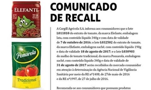 Recall da Pomarola e Elefante envolve mais de 579 mil produtos