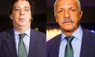 Comentaristas da Globo, Casagrande e Junior mostram que estão curtindo Manaus