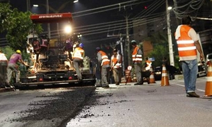 Rua Maceió recebe obras de recapeamento viário 