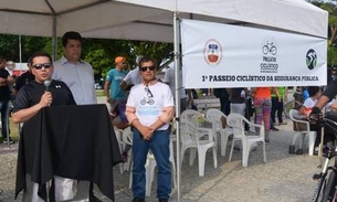 Passeio marca início de campanha para prevenir crimes contra ciclistas em Manaus 