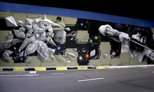 Grafite do viaduto do Coroado fica entre os melhores da América Latina 