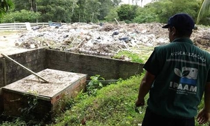  Descarte ilegal de lixo às margens de igarapé do  Tarumã é flagrado pelo Ipaam 