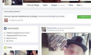 Menina assaltada diz que o suspeito é amigo dela no Facebook