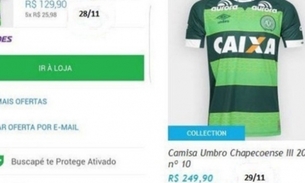 Preço da camisa da Chapecoense quase dobra e internautas criticam loja
