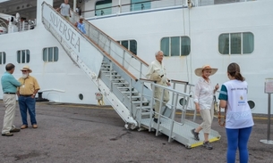 Temporada de Cruzeiros em Manaus recebe terceiro navio 