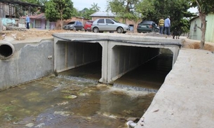 Nova ponte em concreto soluciona problemas de alagamento no bairro Colônia Santo Antônio