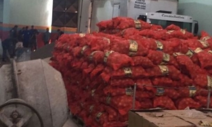 Polícia recupera metade de 1,4 mil sacas de cebola furtadas de mercado na Zona Sul