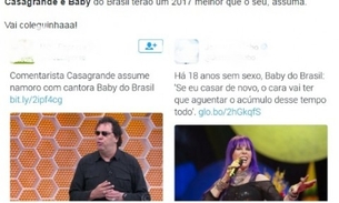  Baby do Brasil e Casagrande chocam Internet ao assumirem namoro