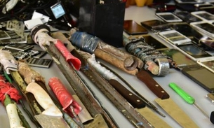 Drogas, armas e celulares são encontrados em celas do Puraquequara